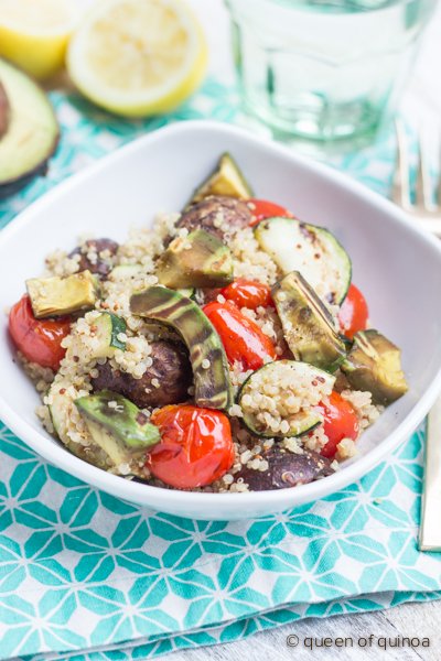 Grilled Vegetable Quinoa Salad | recipe on simplyquinoa.com | #glutenfree #vegan