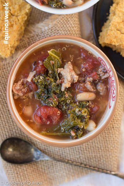 Sausage-Quinoa Stew - celebrating #quinoa week with Bob's Red Mill