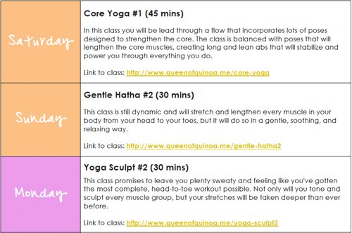At Home Yoga Challenge - join and get your weekly schedule! #yogachallenge